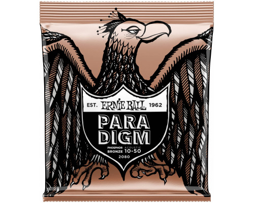 ERNIE BALL 2080 Paradigm Phosphor Bronze Extra Light 10-50 - Струны для акустической гитары
