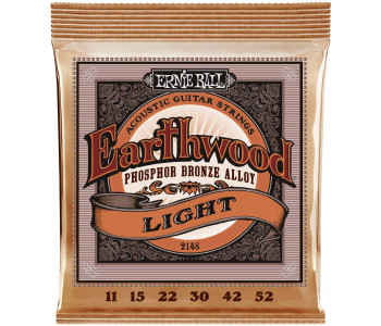 ERNIE BALL 2148 Earthwood Phosphor Bronze Light 11-52 - Струны для акустической гитары
