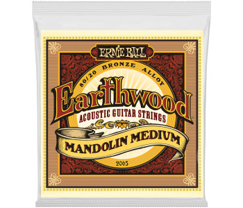 ERNIE BALL 2065 Earthwood 80/20 Bronze Medium 10-36 - Струны для мандолины