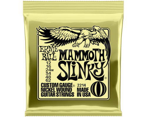 ERNIE BALL 2214 Nickel Wound Slinky Mammoth 12-62 - Струны для электрогитары