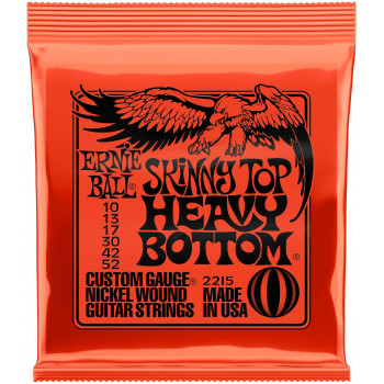 ERNIE BALL 2215 Nickel Wound Slinky Skinny Top Heavy Bottom 10-52 - Струны для электрогитары