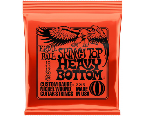 ERNIE BALL 2215 Nickel Wound Slinky Skinny Top Heavy Bottom 10-52 - Струны для электрогитары