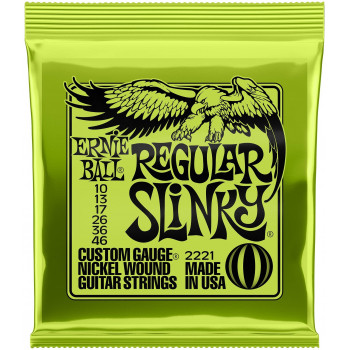 ERNIE BALL 2221 Nickel Wound Slinky Regular 10-46 - Струны для электрогитары