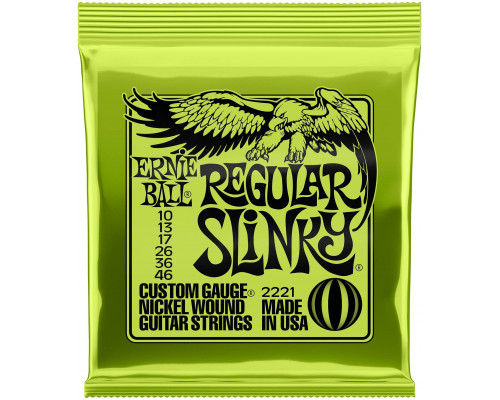 ERNIE BALL 2221 Nickel Wound Slinky Regular 10-46 - Струны для электрогитары