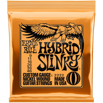 ERNIE BALL 2222 Nickel Wound Slinky Hybrid 9-46 - Струны для электрогитары