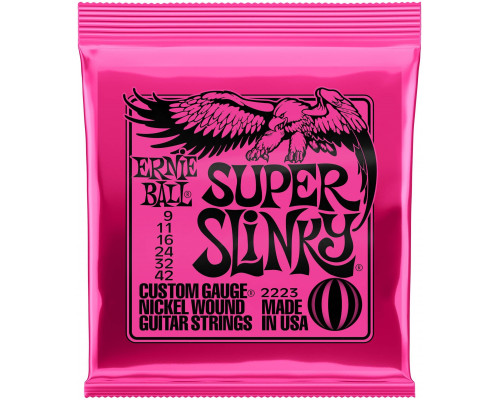ERNIE BALL 2223 Nickel Wound Slinky Super 9-42 - Струны для электрогитары