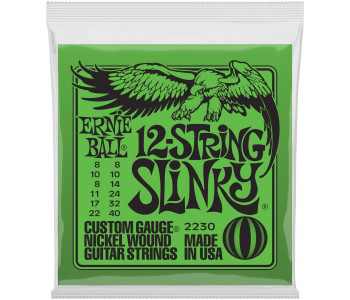 ERNIE BALL 2230 Nickel Wound Slinky 8-40 - Струны для электрогитары 12-струнной