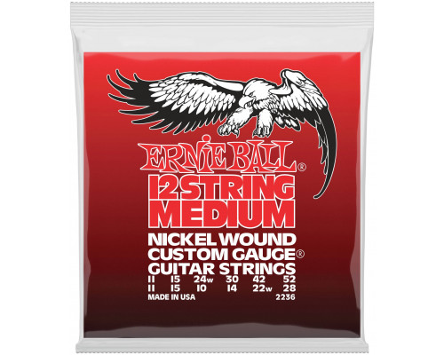 ERNIE BALL 2236 Nickel Wound Medium 11-52 - Струны для электрогитары 12-струнной