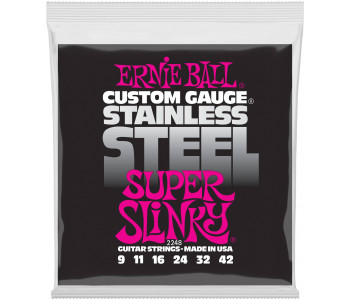 ERNIE BALL 2248 Stainless Steel Slinky Super 9-42 - Струны для электрогитары