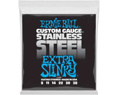 ERNIE BALL 2249 Stainless Steel Slinky Extra 8-38 - Струны для электрогитары