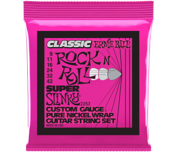 ERNIE BALL 2253 Classic Rock n Roll Pure Nickel Slinky Super 9-42 - Струны для электрогитары