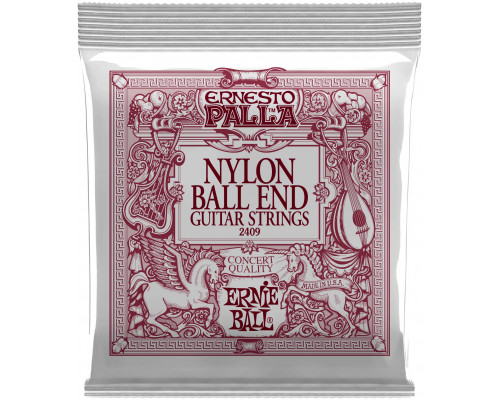 ERNIE BALL 2409 Ernesto Palla Black&Gold Nylon Medium 28-42 - Струны для классической гитары
