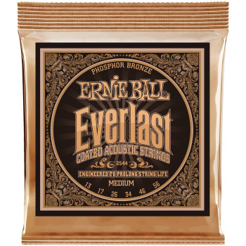 ERNIE BALL 2544 Everlast Coated Phosphor Bronze Medium 13-56 - Струны для акустической гитары