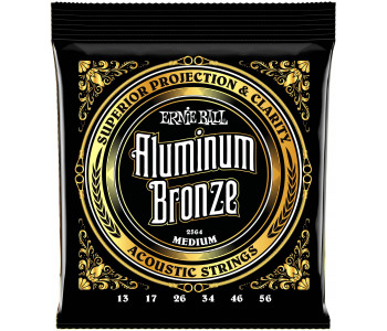 ERNIE BALL 2564 Aluminum Bronze Medium 13-56 - Струны для акустической гитары