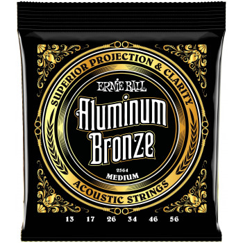 ERNIE BALL 2564 Aluminum Bronze Medium 13-56 - Струны для акустической гитары