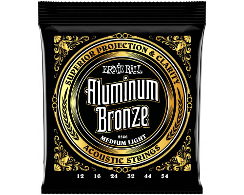 ERNIE BALL 2566 Aluminum Bronze Medium Light 12-54 - Струны для акустической гитары