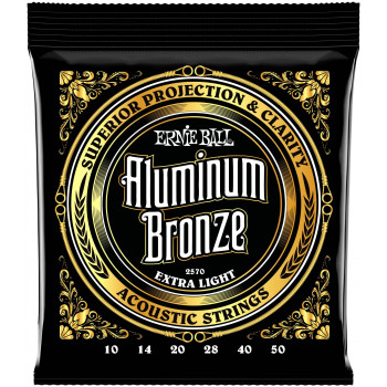 ERNIE BALL 2570 Aluminum Bronze Extra Light 10-50 - Струны для акустической гитары