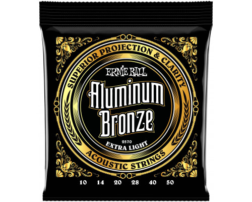ERNIE BALL 2570 Aluminum Bronze Extra Light 10-50 - Струны для акустической гитары