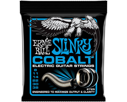 ERNIE BALL 2725 Cobalt Slinky Extra 8-38 - Струны для электрогитары