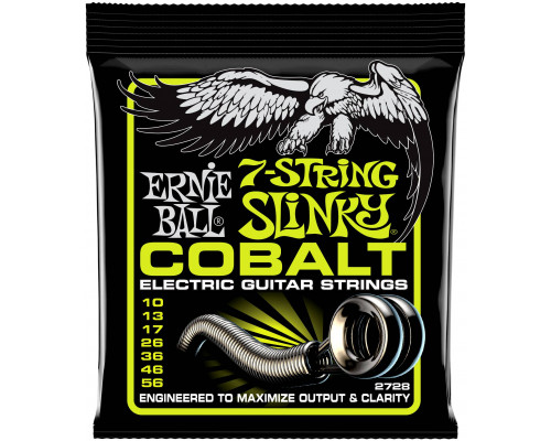ERNIE BALL 2728 Cobalt Slinky Regular 10-56 - Струны для электрогитары 7-струнной