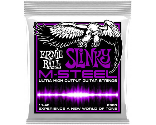 ERNIE BALL 2920 M-Steel Slinky Power 11-48 - Струны для электрогитары