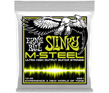 ERNIE BALL 2921 M-Steel Slinky Regular 10-46 - Струны для электрогитары