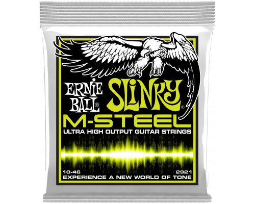 ERNIE BALL 2921 M-Steel Slinky Regular 10-46 - Струны для электрогитары
