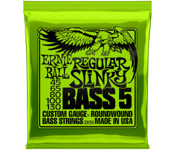 ERNIE BALL 2836 Nickel Wound Slinky Regular 45-130 - Струны для бас-гитары 5 струнной