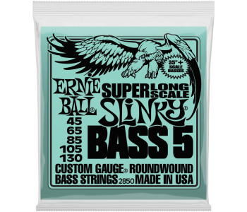 ERNIE BALL 2850 Nickel Wound Super Long Scale Slinky 45-130 - Струны для бас-гитары 5 струнной