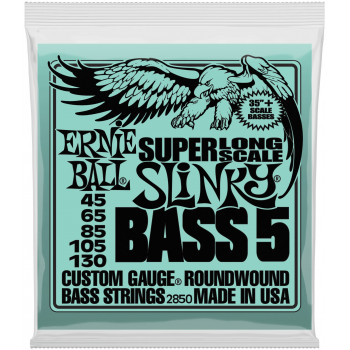ERNIE BALL 2850 Nickel Wound Super Long Scale Slinky 45-130 - Струны для бас-гитары 5 струнной