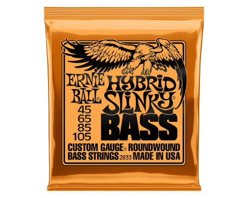 ERNIE BALL 2833 Nickel Wound Slinky Hybrid 45-105 - Струны для бас-гитары ERNIE BALL 2833 Nickel Wound Slinky Hybrid 45-105 - Струны для бас-гитары