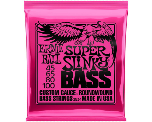 ERNIE BALL 2834 Nickel Wound Slinky Super 45-100 - Струны для бас-гитары