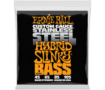 ERNIE BALL 2843 Stainless Steel Slinky Hybrid 45-105 - Струны для бас-гитары