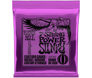 ERNIE BALL 2620 Nickel Wound Slinky Power 11-58 - Струны для электрогитары 7-струнной