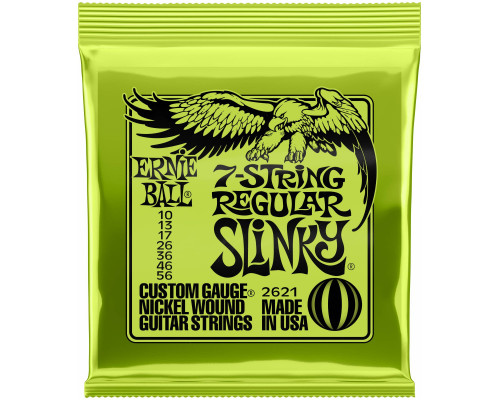 ERNIE BALL 2621 Nickel Wound Slinky Regular 10-56 - Струны для электрогитары 7-струнной