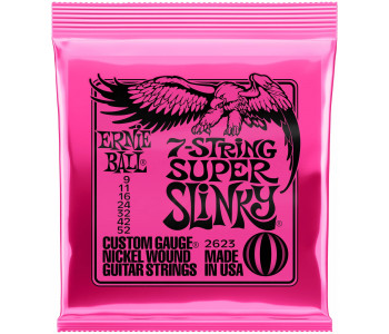 ERNIE BALL 2623 Nickel Wound Slinky Super 9-52 - Струны для электрогитары 7-струнной
