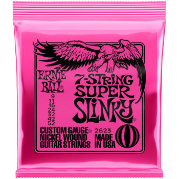 ERNIE BALL 2623 Nickel Wound Slinky Super 9-52 - Струны для электрогитары 7-струнной