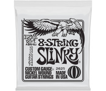 ERNIE BALL 2625 Nickel Wound Slinky 10-74 - Струны для электрогитары 8-струнной