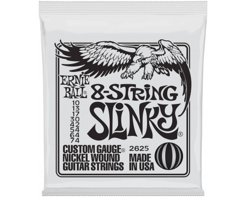 ERNIE BALL 2625 Nickel Wound Slinky 10-74 - Струны для электрогитары 8-струнной