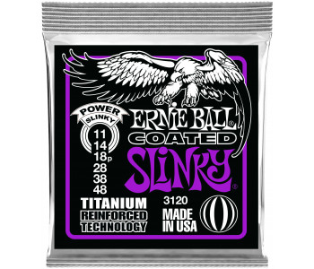 ERNIE BALL 3120 RPS Coated Titanium Slinky Power 11-48 - Струны для электрогитары