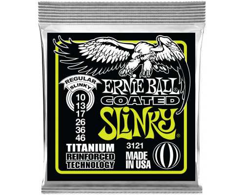 ERNIE BALL 3121 RPS Coated Titanium Slinky Regular 10-46 - Струны для электрогитары