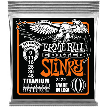ERNIE BALL 3122 RPS Coated Titanium Slinky Hybrid 9-46 - Струны для электрогитары