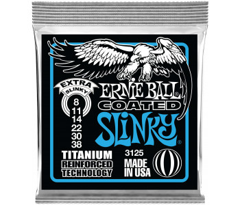 ERNIE BALL 3125 RPS Coated Titanium Slinky Extra 8-38 - Струны для электрогитары