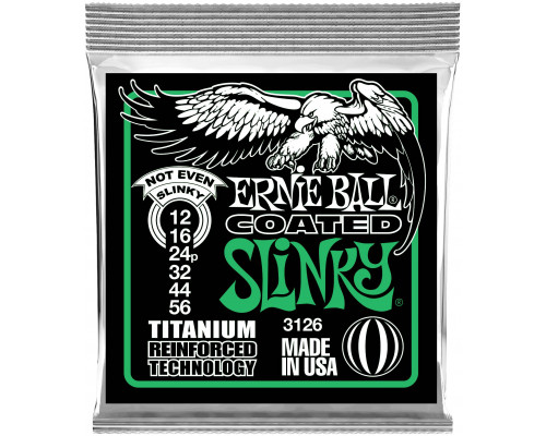 ERNIE BALL 3126 RPS Coated Titanium Slinky Not Even 12-56 - Струны для электрогитары