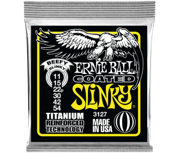 ERNIE BALL 3127 RPS Coated Titanium Slinky Beefy 11-54 - Струны для электрогитары