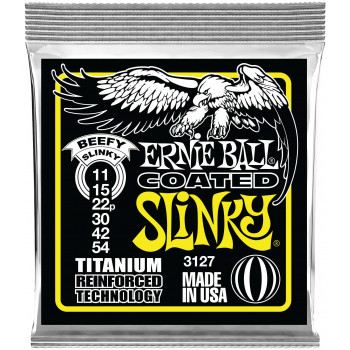 ERNIE BALL 3127 RPS Coated Titanium Slinky Beefy 11-54 - Струны для электрогитары