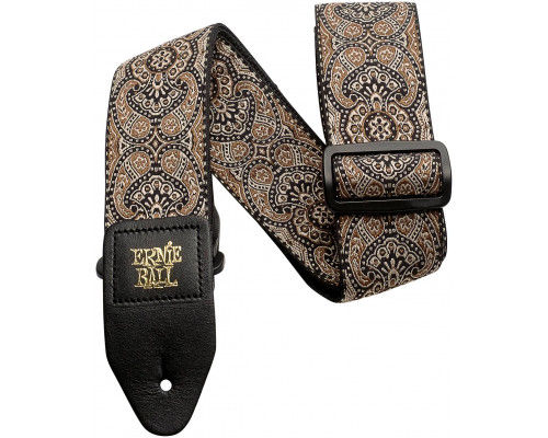 ERNIE BALL 4163 Jacquard Gold & Black Paisley - Ремень для гитары