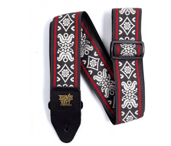 ERNIE BALL 4669 Jacquard Blackjack Red - Ремень для гитары
