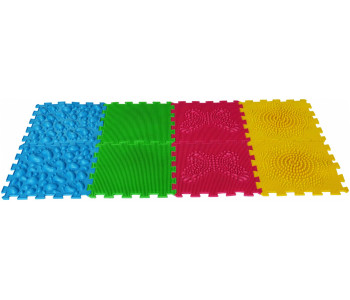 Коврик ортопедический (массажный) модульный ОРТО ПАЗЛ МИКС 'Первые шаги'