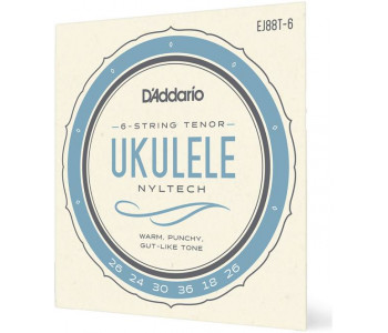 D'ADDARIO EJ88 T-6 - Струны для укулеле тенор 6 струн